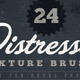 24 Distressed Texture Brushes - GraphicRiver Item for Sale