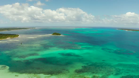 Seascape with Tropical Islands and Turquoise Water