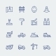 Construction And Building Icon Set In Thin Line - GraphicRiver Item for Sale