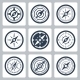 Compasses Vector Icon Set - GraphicRiver Item for Sale