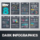 Dark Infographic Brochure Vector Elements Kit 8 - GraphicRiver Item for Sale