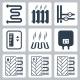 Vector Icon Set Of Heating And Plumbing - GraphicRiver Item for Sale