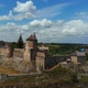 Aerial Drone View of Medival Fortress Castle in historic city of Kamianets-Podilskyi, Ukraine. - VideoHive Item for Sale