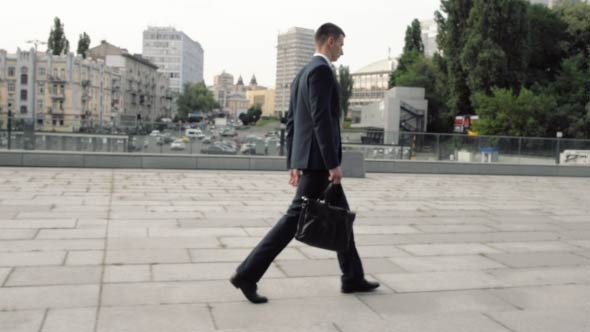 Walking Businessman