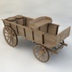 Wagon Wooden Western - 3DOcean Item for Sale