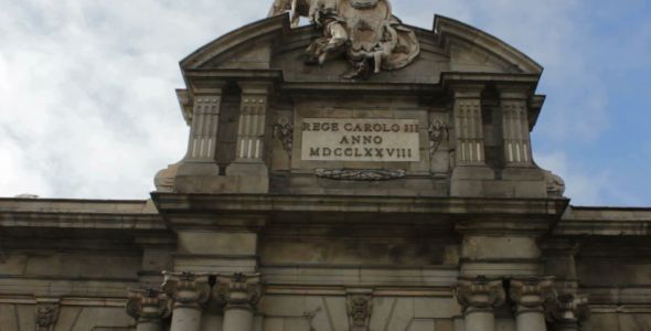 Clouds over Puerta de Alcala