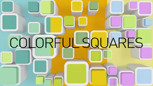Background Colorful Squares 