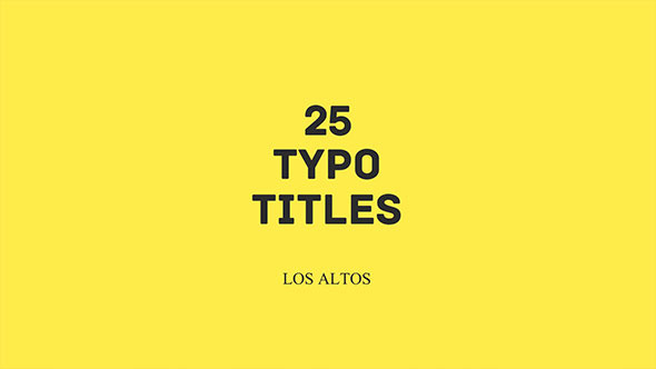 Los Altos l 25 Colorful Animated Typo alt