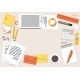 Illustration of Office Desk and Stationary - GraphicRiver Item for Sale