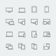 Responsive Web Design Icons For Computer Monitor - GraphicRiver Item for Sale