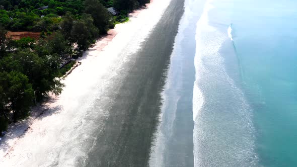 Aerial View of Koh Phayam Beach in Ranong Thailand