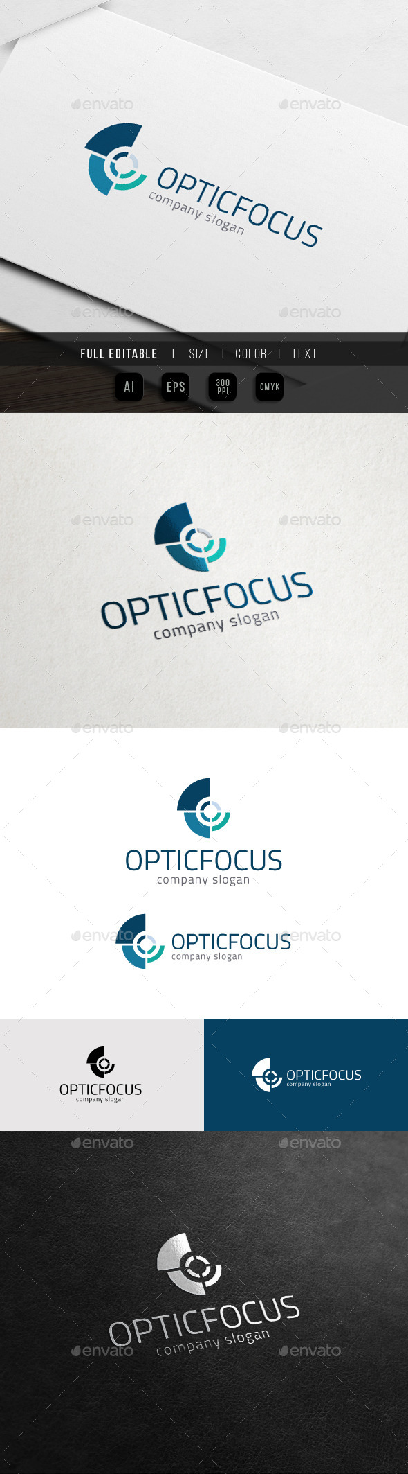 Snail Focus - Optic Camera - Letter O Logo