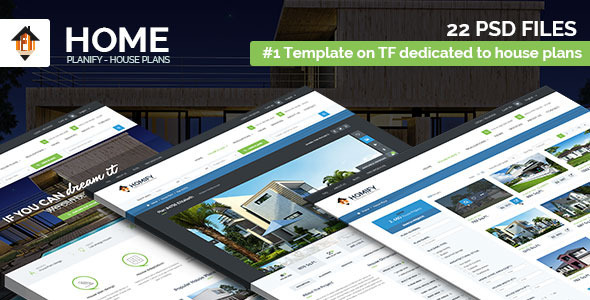 Home Planify - House Plans & Construction PSD template