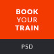 Book Your Train - Online Booking PSD Template - ThemeForest Item for Sale