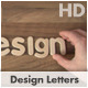 Design in Wooden Letters - VideoHive Item for Sale