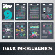 Dark Infographic Brochure Vector Elements Kit 9 - GraphicRiver Item for Sale