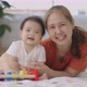 Happy Asian Mother Playing With Cute Small Daughter. - VideoHive Item for Sale