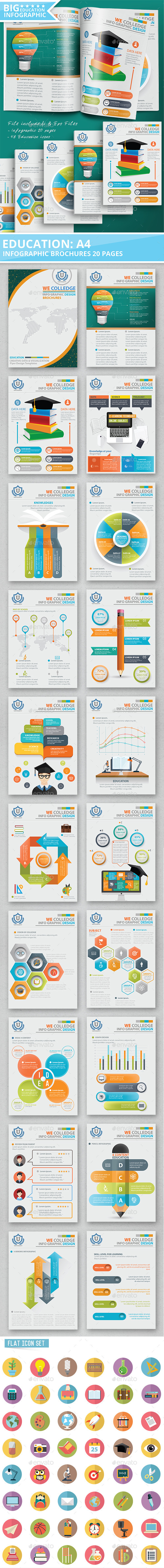 Education Infographic Design 20 Pages