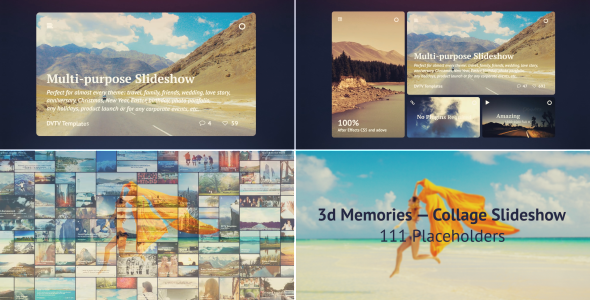 3D Memories — Collage Slideshow