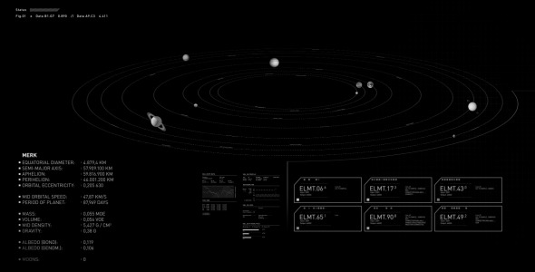 Solar System HUD Animation