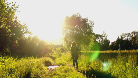 Girl In The Countryside