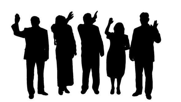 People silhouettes