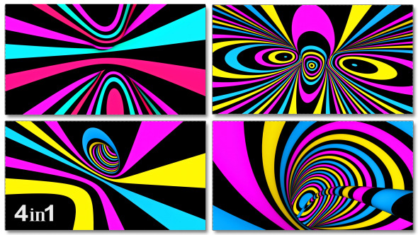 Tunnel Colorful Disco (4-Pack) alt