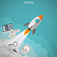 Startup Rocket Concept - GraphicRiver Item for Sale