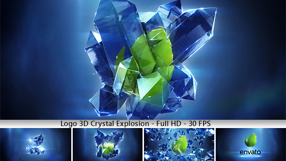 Logo 3D Crystal Explosion alt
