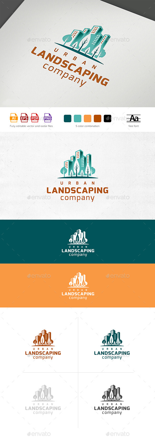 Landscaping Company Logo Template