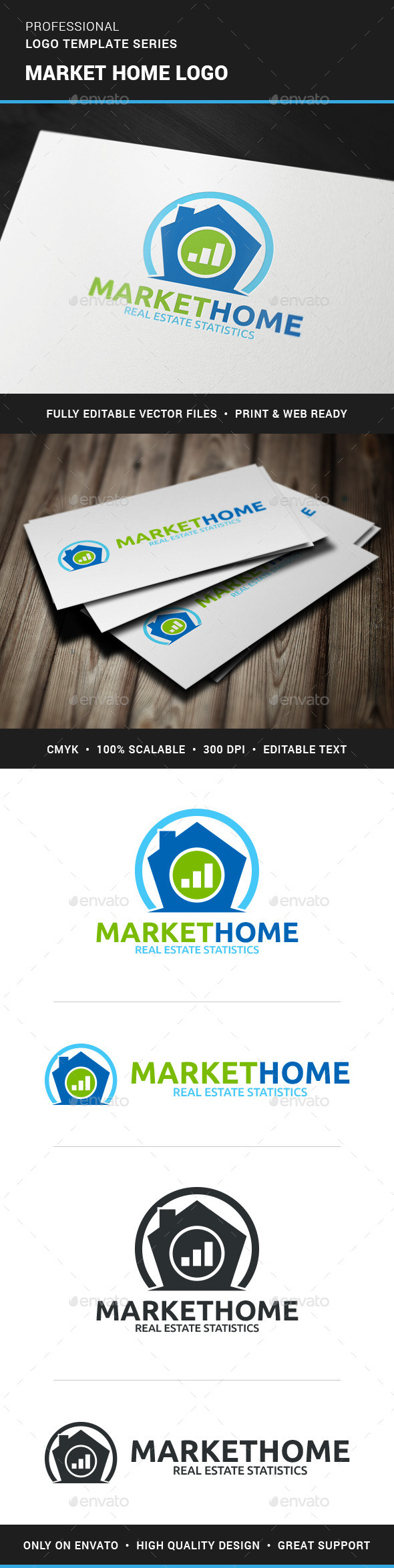 Marketing Home Logo Template