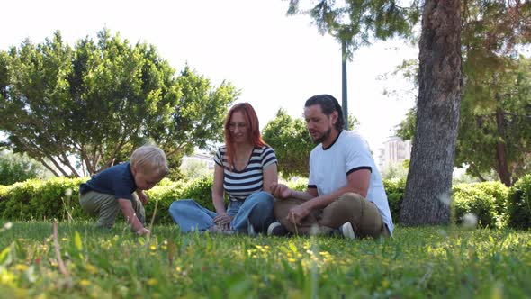 Family Spends Time in the Park