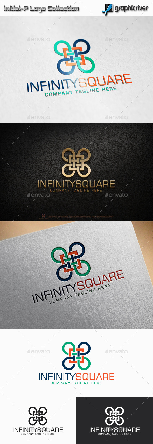 Infinity square  logo