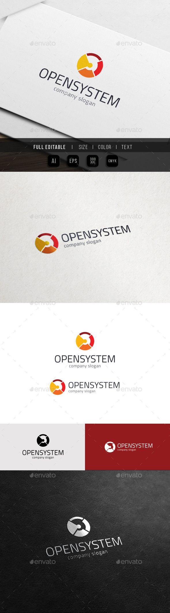 Open System - Data Circle - O Logo