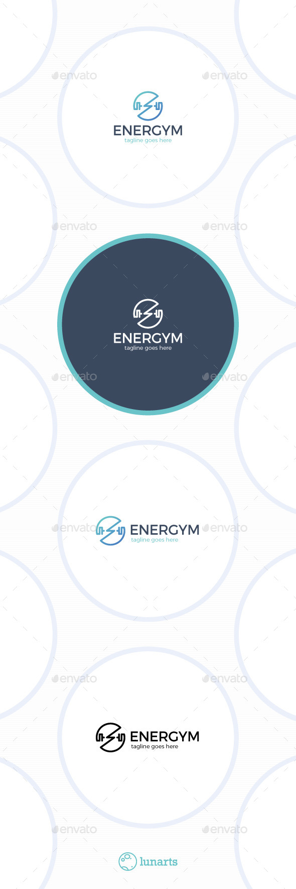 Energy Gym Logo - Power Circle