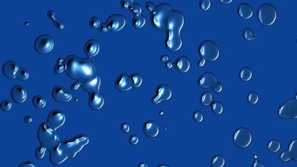 molten plastic drops background