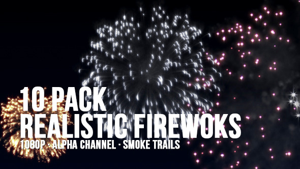 Realistic Fireworks 10 Pack