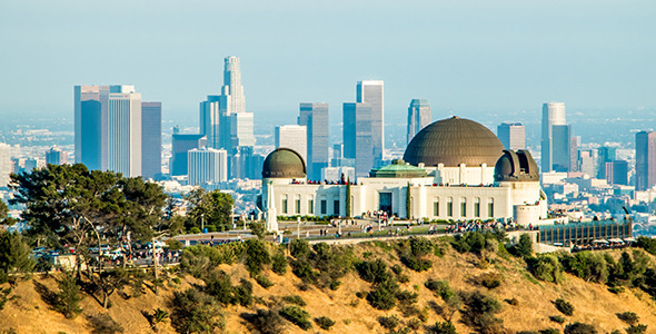 Downtown Los Angeles During Golden Hour