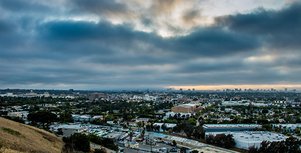 Culver City in Los Angeles view from Baldwin Hills