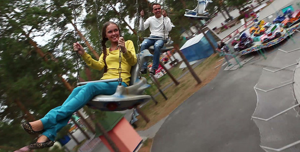 Two Teenagers In Park