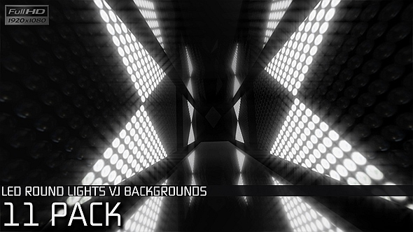 VJ Loops Round Lights #2 - 11 Pack