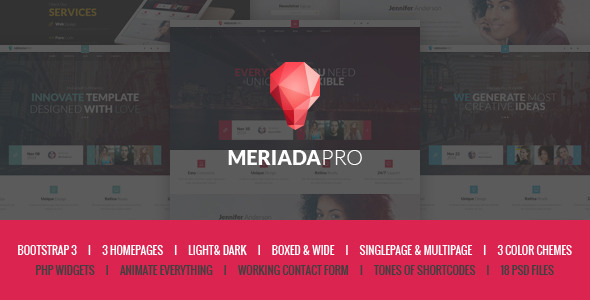 Meriada Pro – Responsive Corporate HTML Template