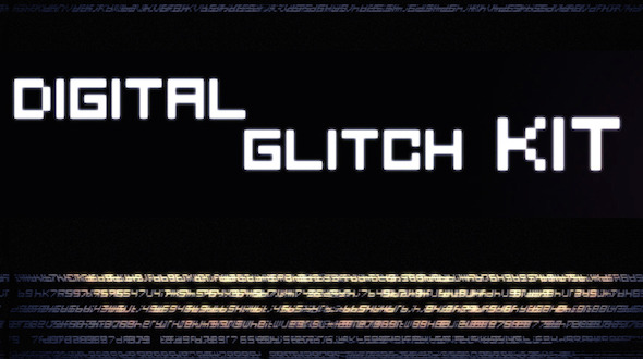 Glitch kit - Trailer. Slideshow. Logo Opener.