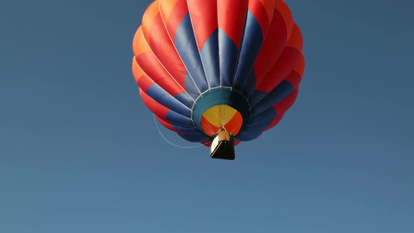 Hot Air Balloon Flies Skyward