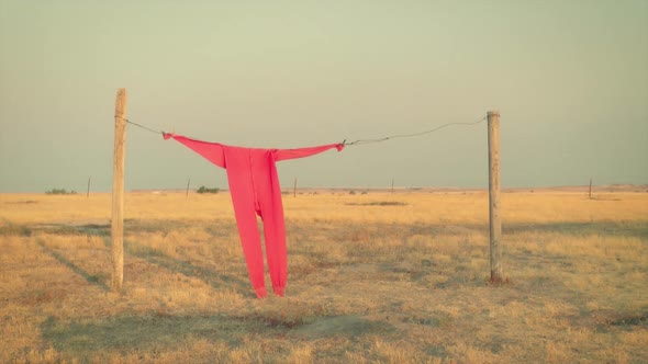 Clothesline And Red Long Johns 1