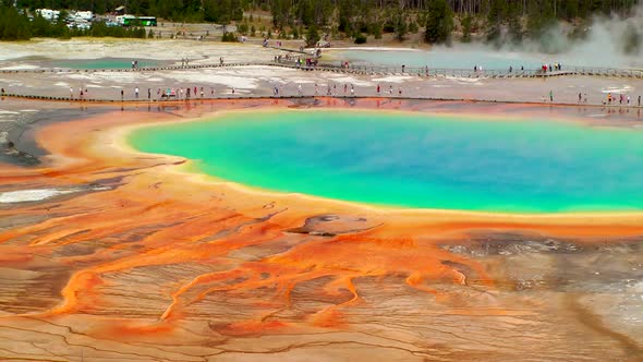 Grand Prismatic Spring, Time Lapse