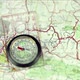 Spinning Compass Needle Finds Direction - VideoHive Item for Sale