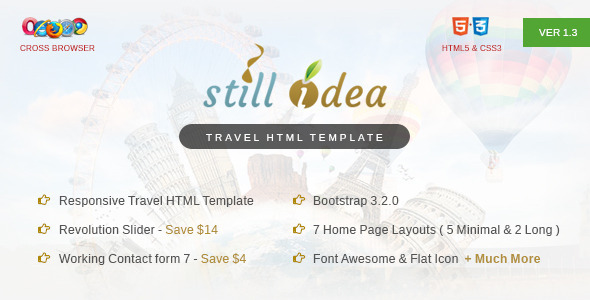 Stillidea - Travel, Clean HTML Template