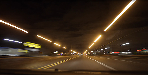 Night Car Time Lapse