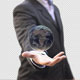 Business Executive Man With World In Your Hand - VideoHive Item for Sale